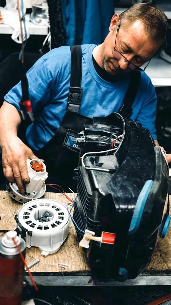 Fan ve motor bağlantısı sökülürken